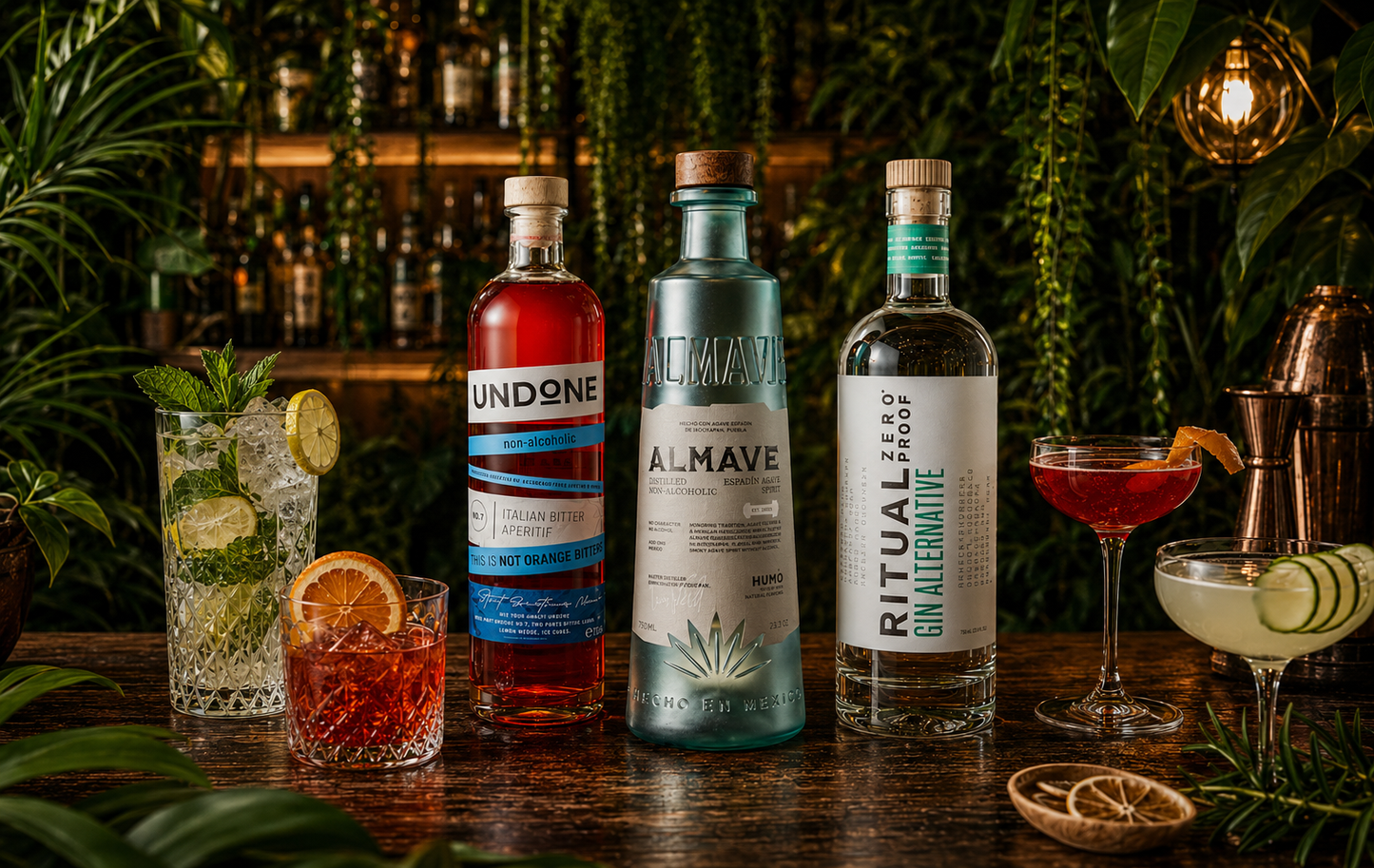 Los destilados o licores sin alcohol no son una copia: son una evolución