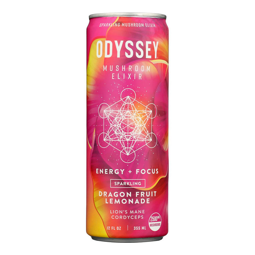 ODYSSEY MUSHROOM ELIXIR  SPARKLING DRAGON FRUIT LEMONADE