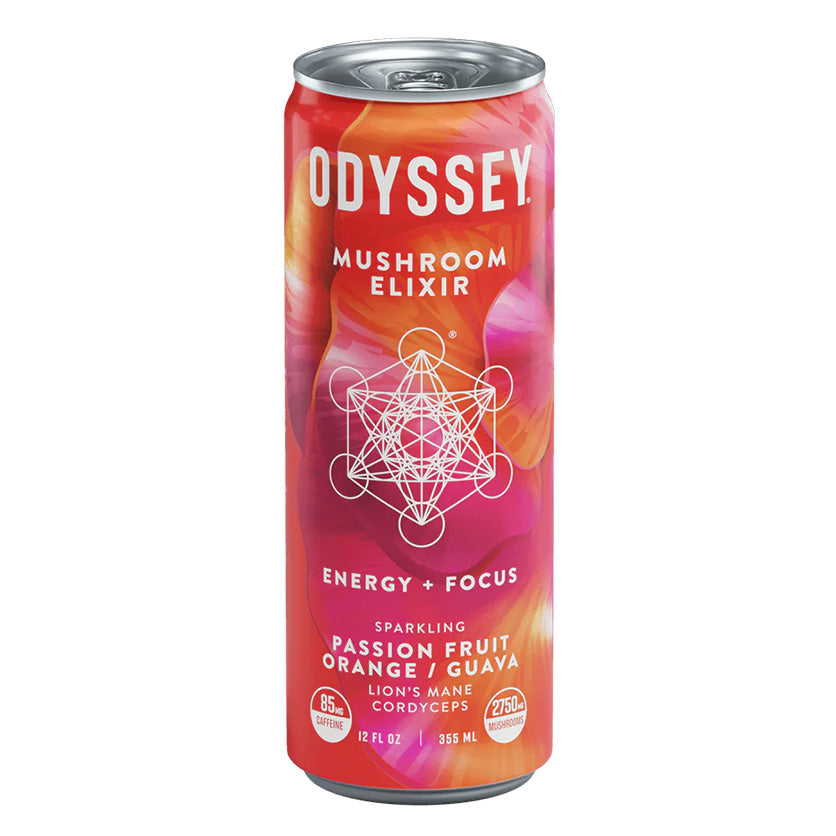 ODYSSEY MUSHROOM ELIXIR  SPARKLING PASSION FRUIT ORANGE/GUAVA